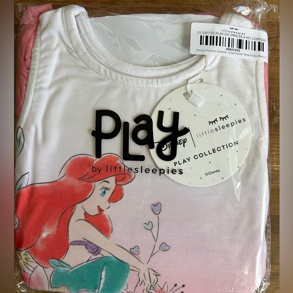 Little Sleepies Ariel flutter tiered tutu dress - Picture 2 of 3